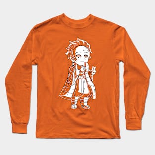 Demon Slayer Kamado Tanjirou Kawaii Custom Color Long Sleeve T-Shirt